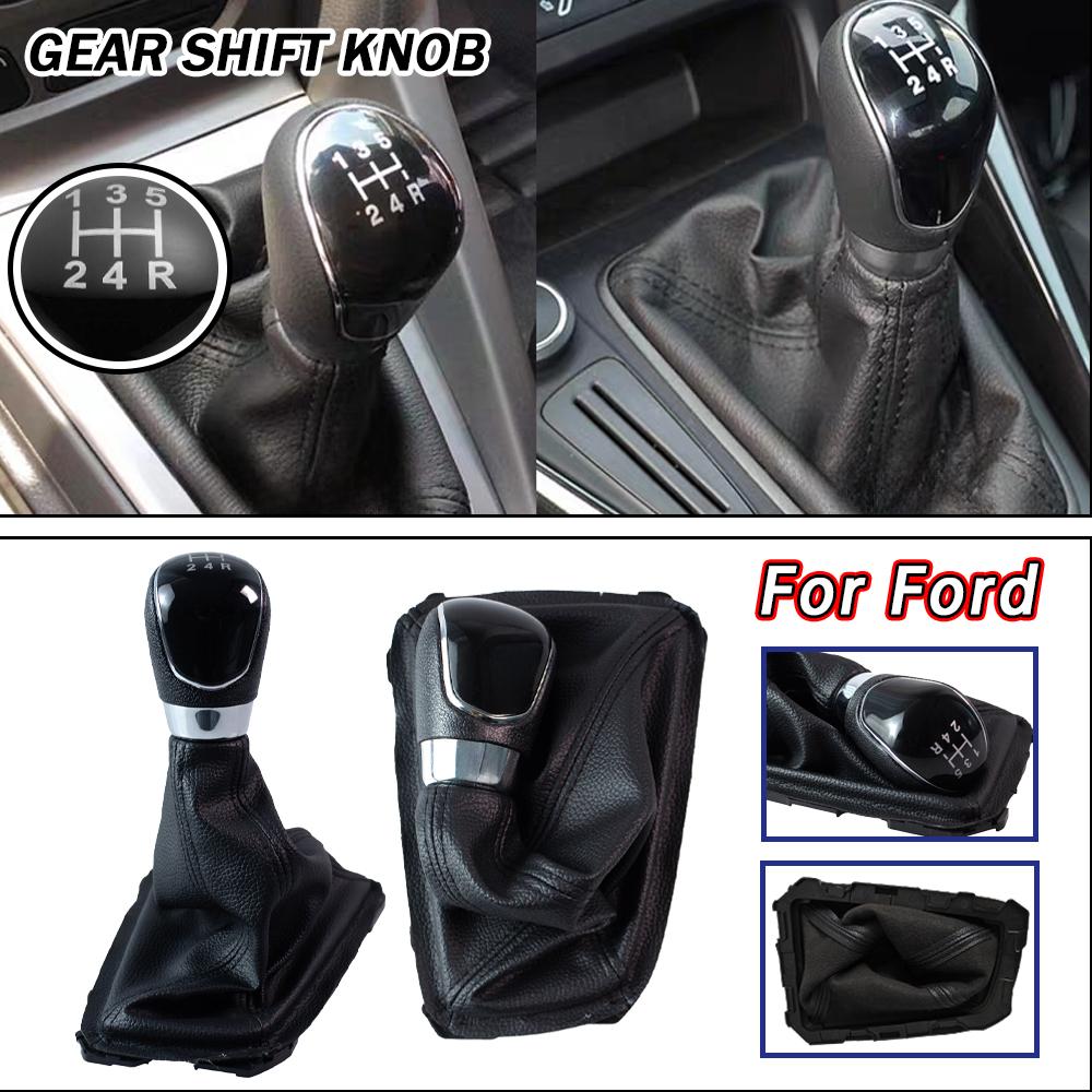 High-quality Manual Gear Shift Knob Car Accessories 5/6 Speed For Ford Focus 3 MK3 1.6 2012 2013 2014 2015 2016 Car Styling