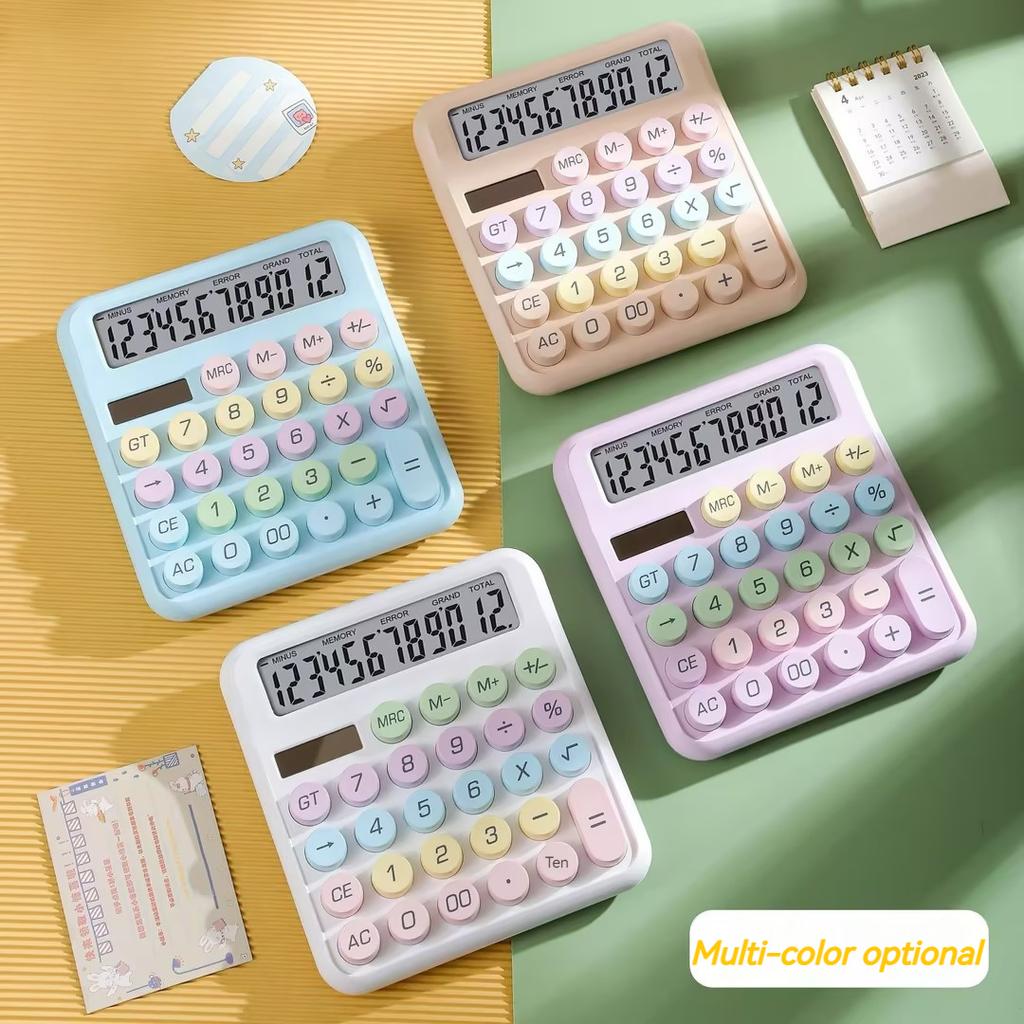 Dopamine Candy Colored Desktop Calculator, High Beauty, Office, School, Student Stationery, Cute, Kawaii