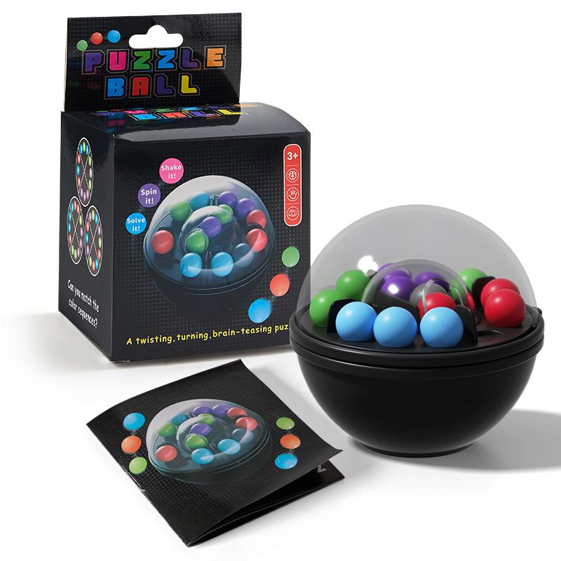 Children Rotating Magic Bead Puzzle Ball Clearance Toy Fun Logical Thinking Challenges Intellectual Game Education Strategy Toy