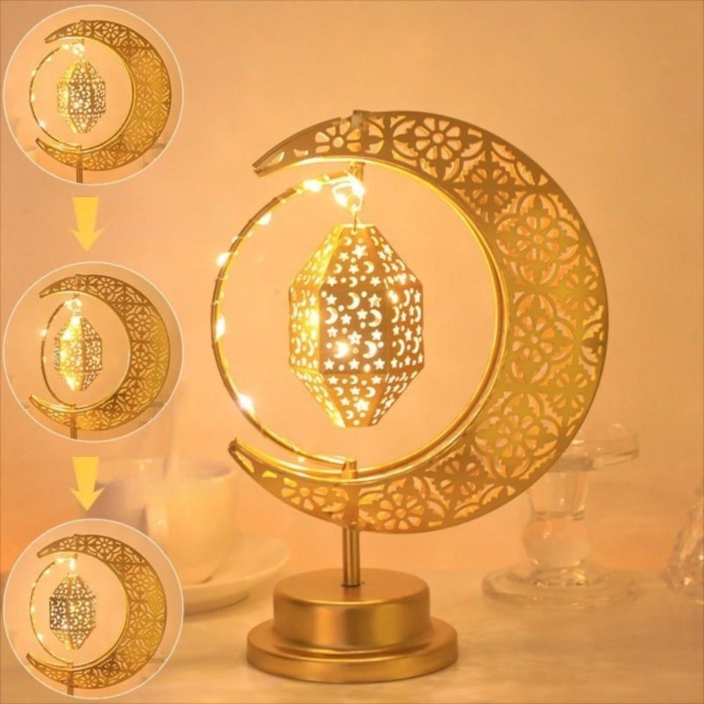 Star Moon Ramadan Night Light Round Ball Home Decoration Light For Bedroom