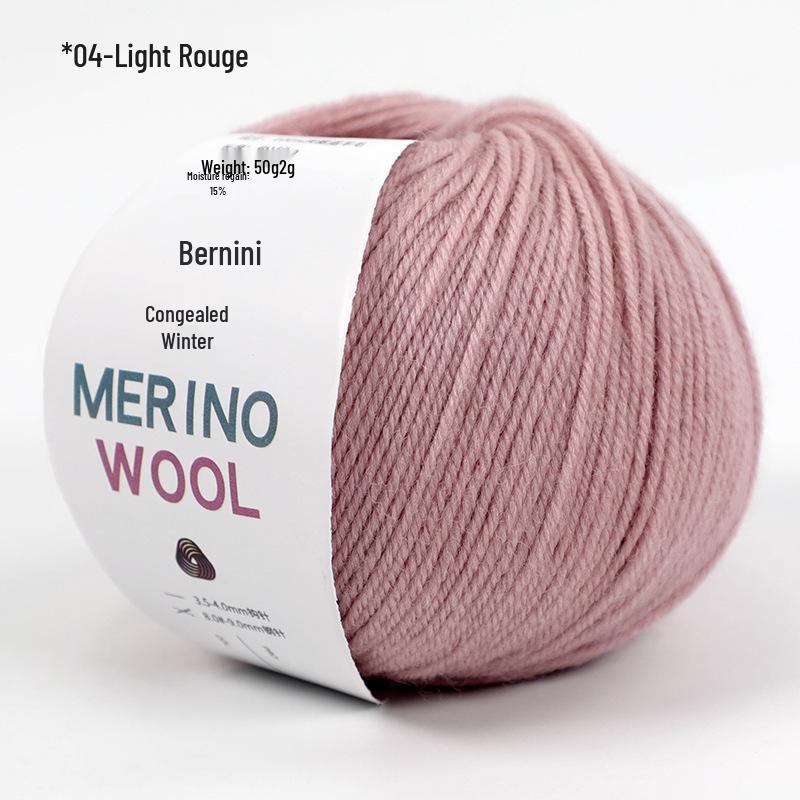 Merino Wool Yarn for DIY Knitting - Morandi Colors, Medium Thickness, Perfect for Hand-Knitted Hats.