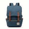 New Personalized Retro Men's and Women's Outdoor Canvas Large Travel Backpack, Zipper Closure, Solid Color Fashionable Backpacks