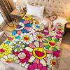 Takashi Murakami Sonnenblume Kniedecke Überwurfdecken für den Winter Mikrofaser Übergröße Baby Leicht Fleece Sofa Dekoration