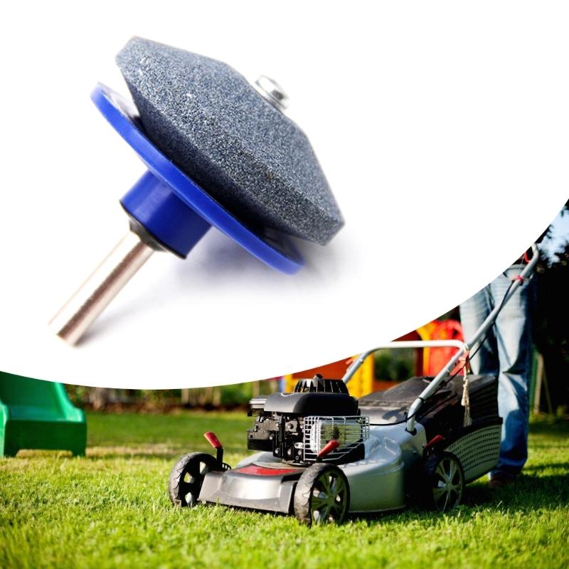 4Pcs Portable Lawn Mower Sharpener Garden Tool Electric Drill Bit Sharpener Multifunctional Stone Maintenance