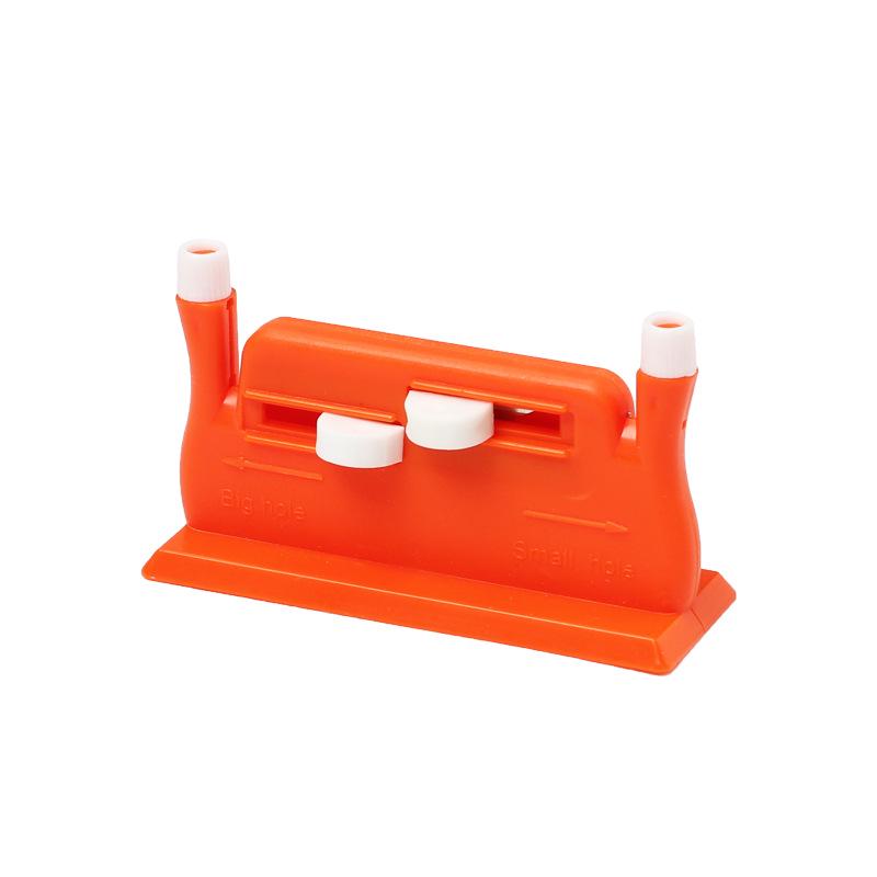 2-in-1 Multifunctional Double-Headed Needle Threader - Orange/Green Gift for Hand Sewing