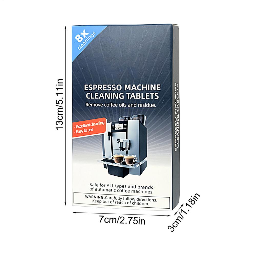 Coffee Machine Cleaning Tablet 8 Count Coffee Maker Pot Descaling Cleaning Tabs All-Purpose Cleaner Kitchen Accessories