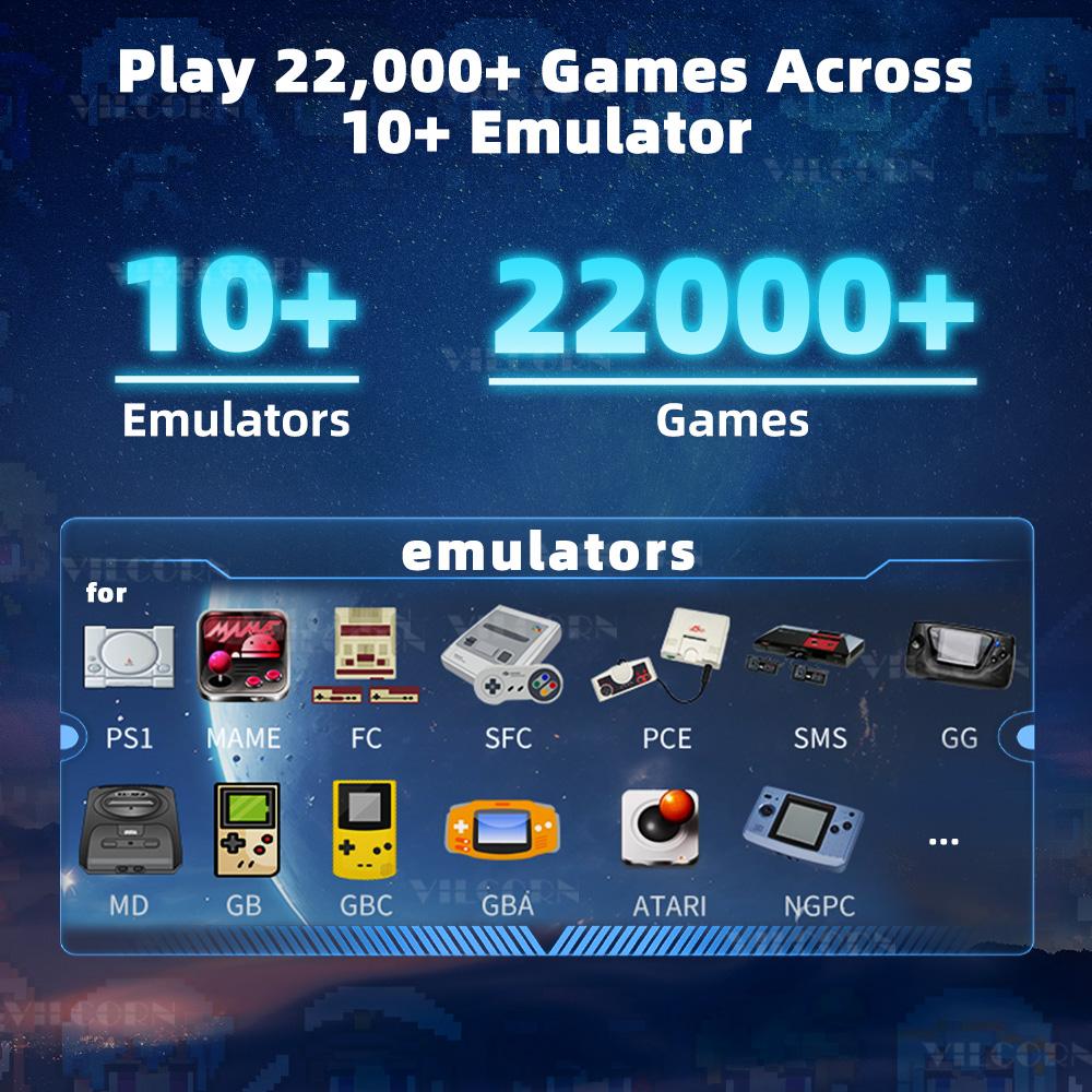 New Retro Handheld 5 Inch IPS Screen Pocket Game Console FHD Video Game Machine Support Two Players For PS1/MAME Classic Games