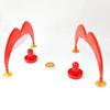 Desktop Size Ice Hockey Board Game Competitive Play Fast-Paced Pizza Hockey Game Push Action Skill-Based Ice Hockey Toy