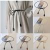 Womens Stylish Soft Faux Leather Rope Belt With Adjustable Tie For Dresses And Coats