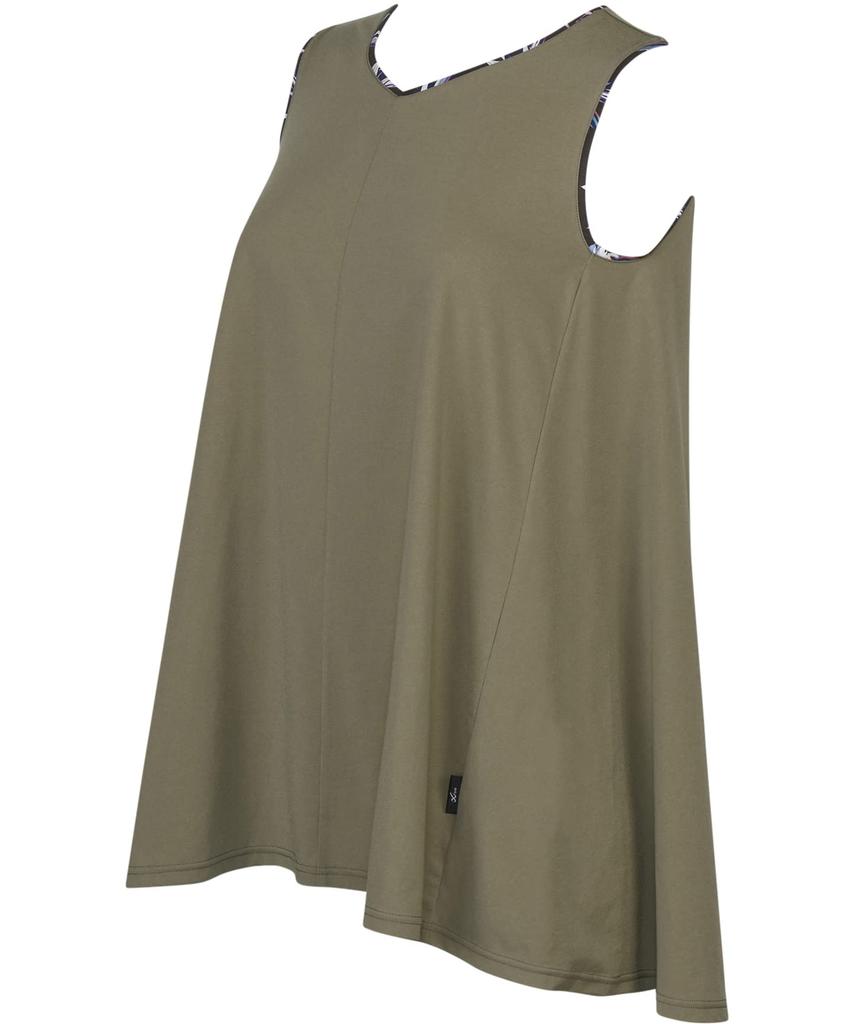 Soft Fabric with Moderate Style Free by Size KA M CW-X/Wacoal Women's T-Shirt, Moisture-Wicking, Quick-Drying, Stretch, Sleeveless, V-Neck, DLY165,
