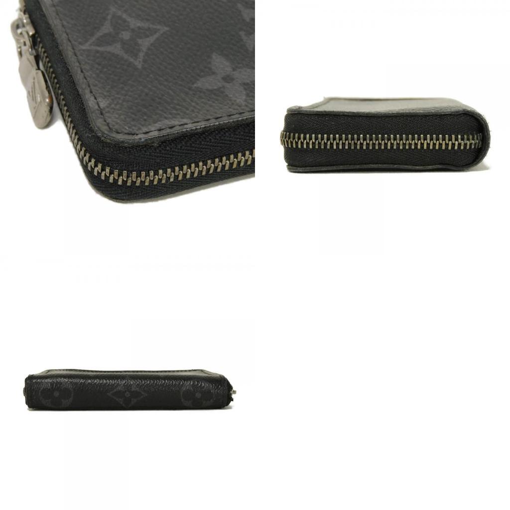 Used 12564 Zippy Coin Purse, Vertical, M81662 7943, Black, RFID IC Chip, Monogram Eclipse Noir Men's from Japan