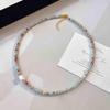 Elegant Beaded Freshwater Pearl Clavicle Necklace for Women