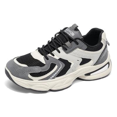 2025 Trendy Thick-soled, Height-increasing, Two-tone Mesh, Breathable and Comfortable Men's Large-sized Running Shoes for Men