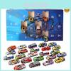 Adventskalender-Spielzeugauto-Set für Kinder mit 24 einzigartigen Sammelmotiven