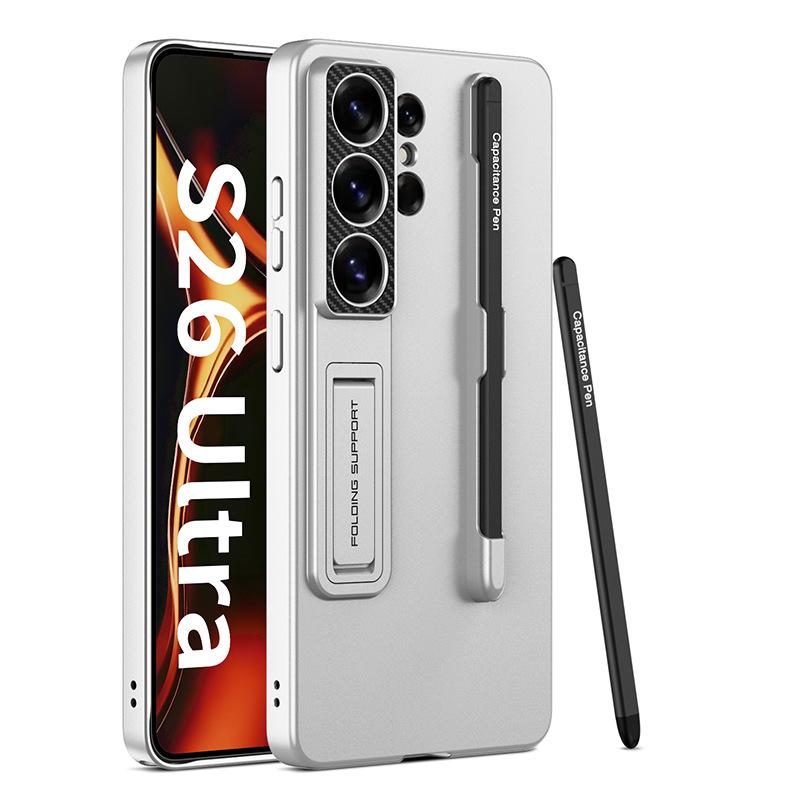 Samsung S26Ultra Holder, Mobile Phone Case S26u Anti-drop Pen Slot, Silicone Pen Tip Stylus Hard Case