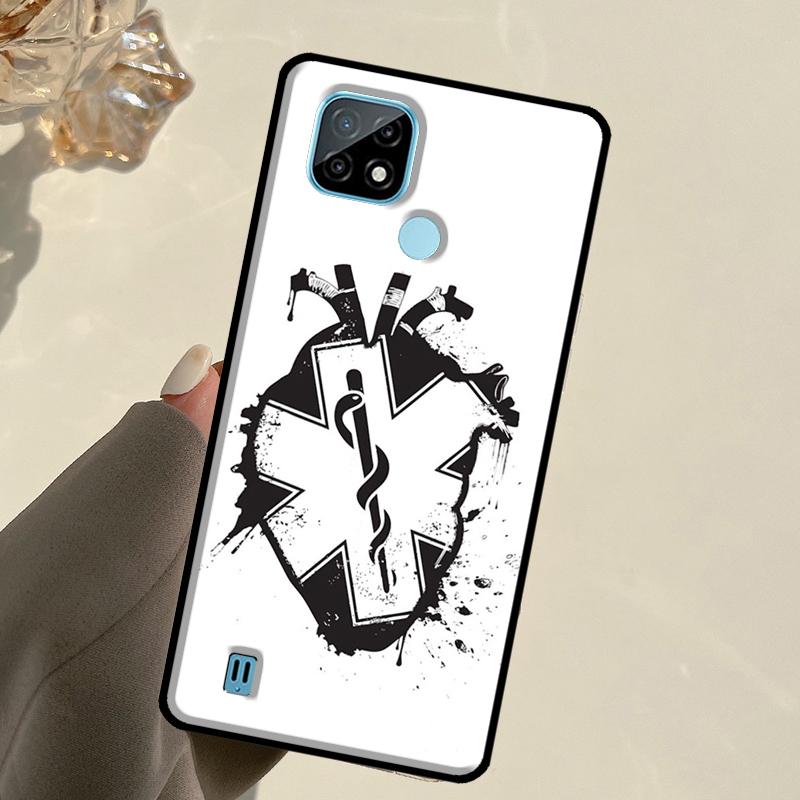 Medicine Doctor Nurse For Realme C55 C51 C21Y C25S C75 C67 C61 C53 13 12 10 11 14 Pro Plus GT 6T 6 5 GT7 Pro Case