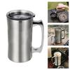Vacuum Insulated Stainless Steel Beer Cups 20 Ounce Thermal Mugs With Sealed Lid For Coffee Hot Drinks Cold Drinks