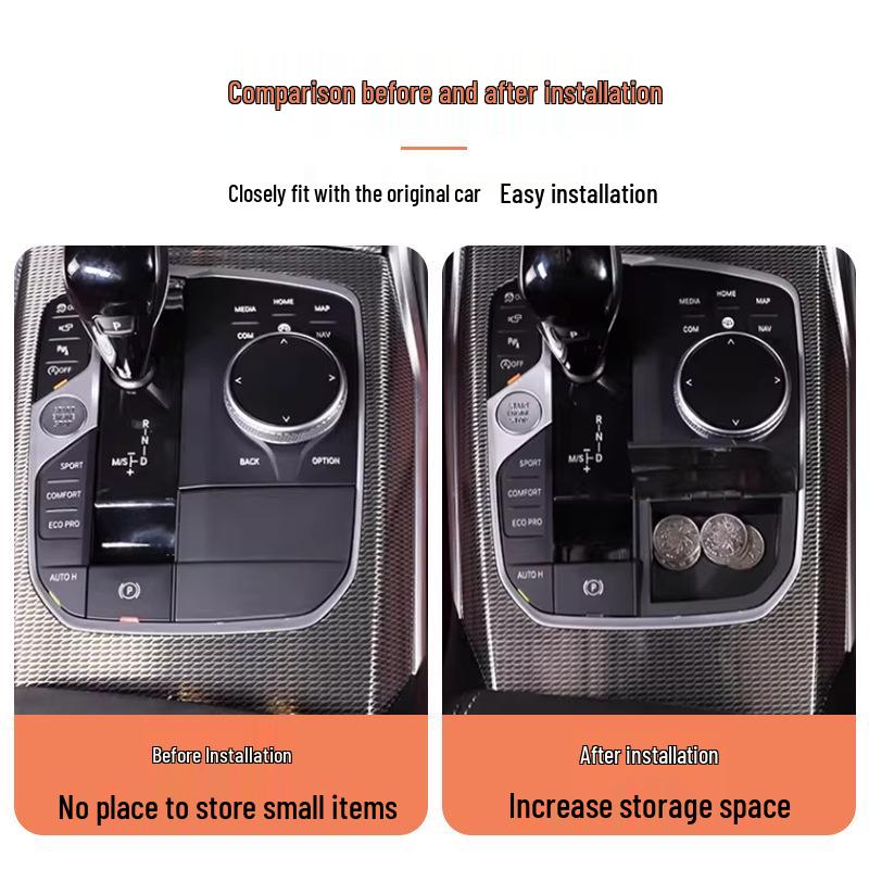 Vylepšený úložný box pro modely BMW řady 2, 3, 4 a modely X/Z (Konzola řadicí páky)