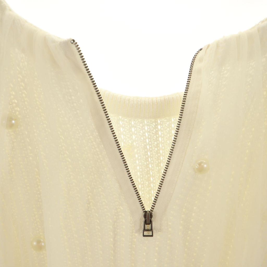 Beauty Products LANVIN En Bleu 7 Minutes Sleeve Tulle with Pearls Knit Women Used