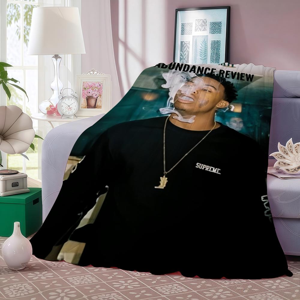 Rap P-playboi Carti Blanket Warm And Soft Suitable For Bedroom Living Room Sofa Bed Office Travel Camping