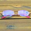 Titanium Alloy Pink Half-rim Frame 12-layer Coating Women Simplicity Reading Glasses +0.75 +1 +1.25 +1.5 +1.75 +2 +2.5 To +4