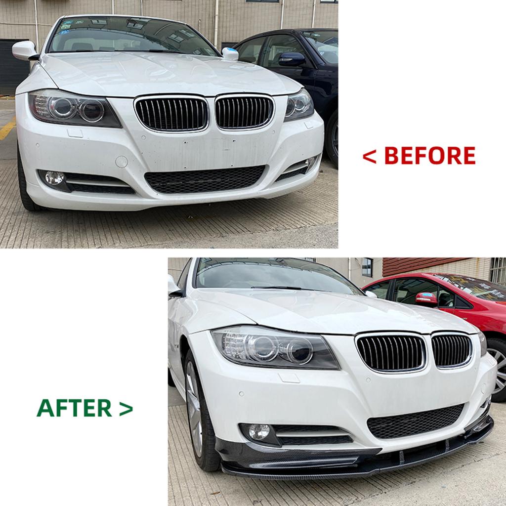 Für BMW 3er E90 E91 LCI 320i 330i 2009-2012 Basismodelle Frontstoßstange Spoilerlippe + Nebelscheinwerfer Seitenlüftungsgitter Splitterabdeckung