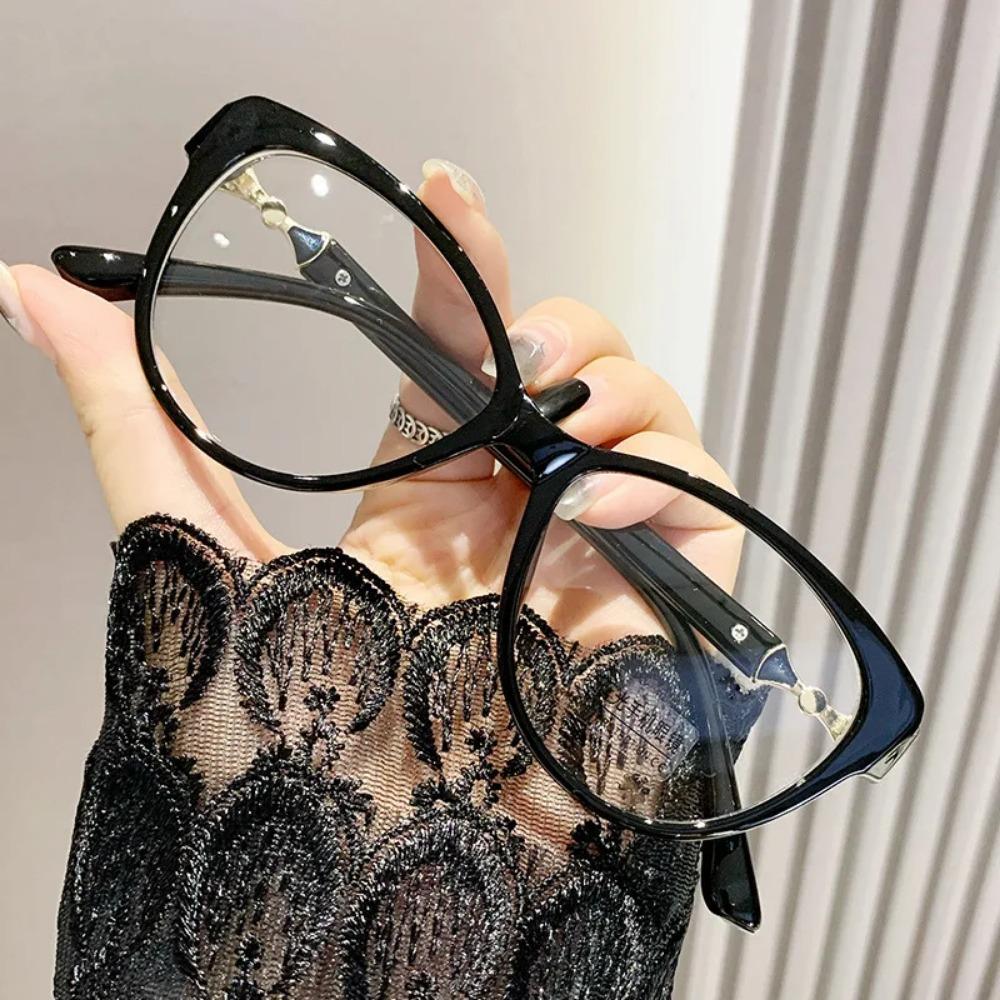 New Women Black Frame Presbyopic Reading Glasses Cat Eyes Clover Computer Hyperopia Eyeglasses Eyewear +1.0+1.5+2.5+3.0+3.5