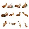 Christmas Tree Squirrel Hanging Ornament Artificial Squirrel Decoration For Christmas Tree Door Mantel Window Display