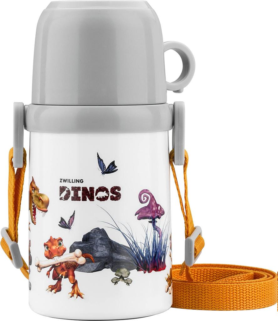 ZWILLING "Dinos Thermos Bottle with Cup" Water Bottle/Mug, Officially Sold in Japan, ZWILLING Dinos 39500-530