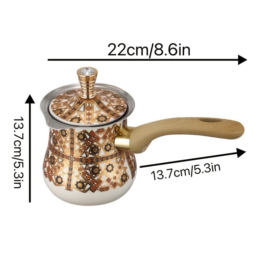 550ml Vintage Tea Pot Coffeeware Maker for Tea Chocolate Butter Milk Essential for Coffee Bar Accessories Kitchen Decoration