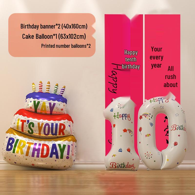 Colorful Thickened Spiral Twist Balloons for Baby's First Birthday Decoration
