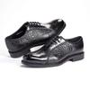 Fashion Men's Genuine Leather Dress Shoes Comfortable Python Pattern Formal Handmade Suitable for Dinner Parties And Weddings