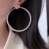 Xiaomi 925 Sterling Silver Vintage Earrings For Women Trendy Simple Big Round 70mm Earring Jewelry Prevent Allergy Party Accessories