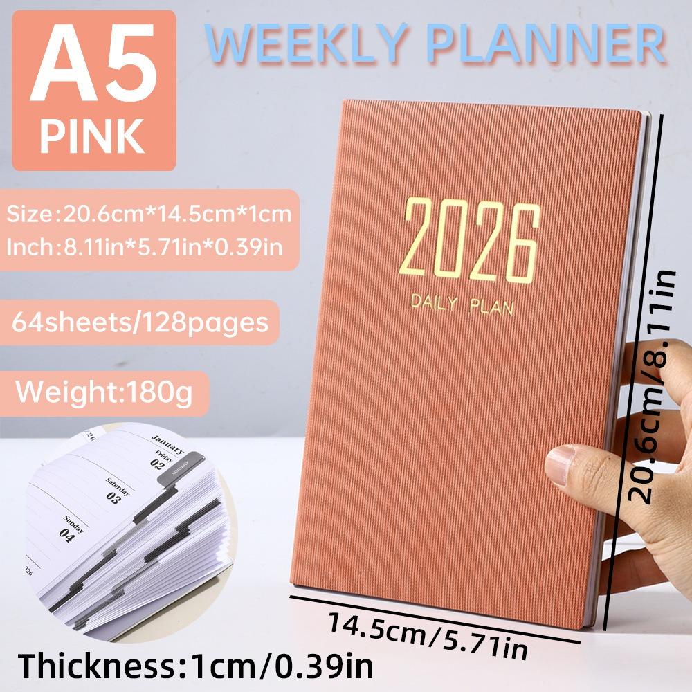 English Appointment Books with Calendar Diary Weekly Planner New To Do List Notepad  School Office