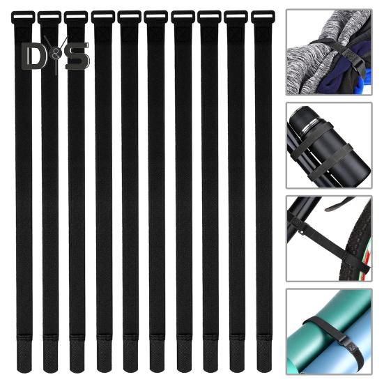 10 ks popruhů na kola jízdních kol Nastavitelné popruhy na zajištění kol jízdních kol se sponou Snadno použitelné popruhy na stabilizaci kol pro přepravu jízdních kol