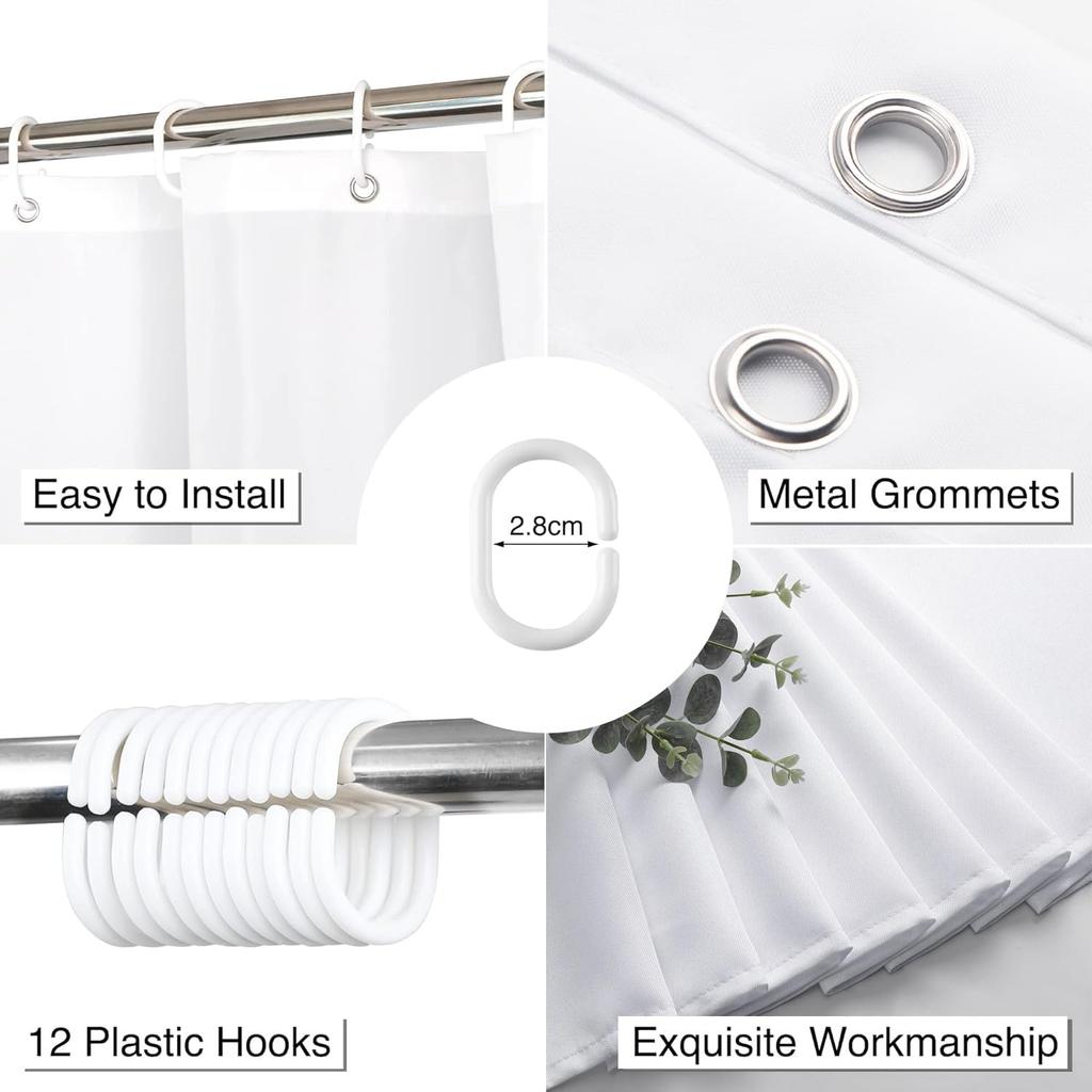 Vintage Halloween Shower Curtain Spooky Shower Curtain, Waterproof Halloween Bathroom Curtain Decor Shower Curtains for Bathro