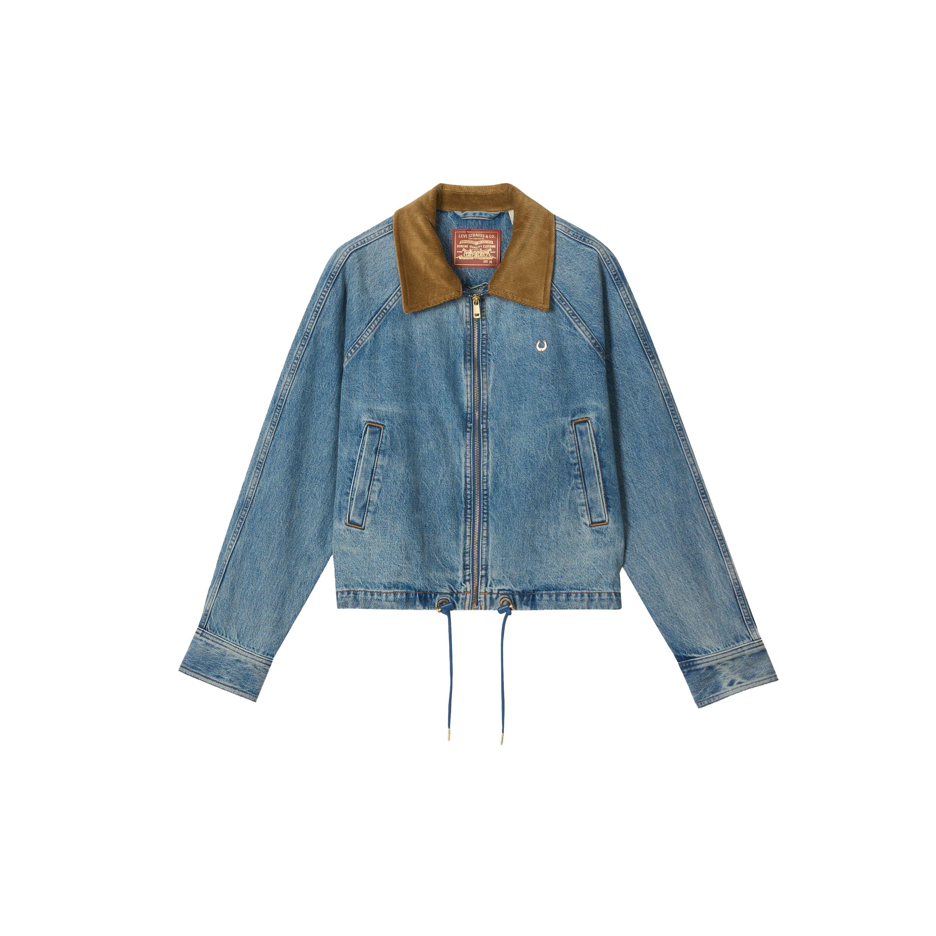 Levis Год Лошади Ограниченная Серия Свободный Винтажный Стиль Удобная Куртка Женские куртки 006R5-0001 XS