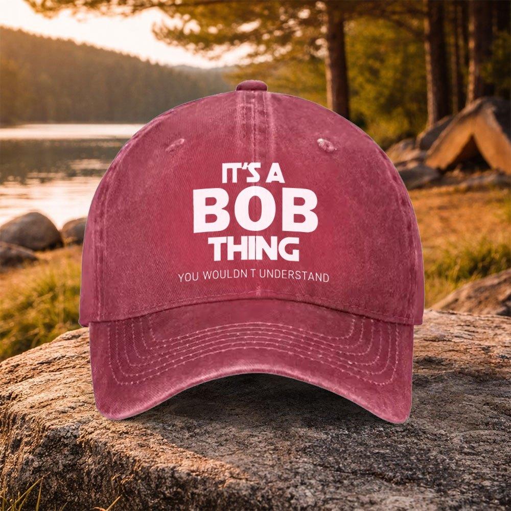 pc Casual AllMatch Bob Letter Print Washed Baseball Cap Suitable for Golf Casual Wear And Outdoor Activities Unisex Golf Ac