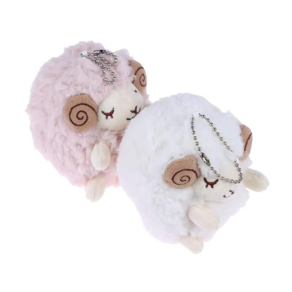 Soft Fluffy Texture Plush Sheep Pendant Mini Size Mini Sheep Plush Doll  For Bag Accessory