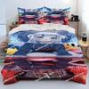Lovely Gawr Gura Holive Anime Shark Beding Set Printed With Pilowcase Bed Soft Duvet Cover Soft Single Double Quen Super King-Sized Dimensionsd