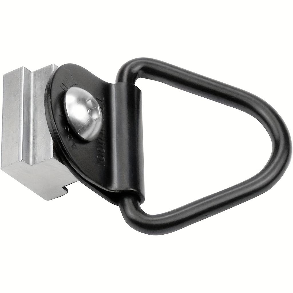 1pcs Cargo Tie-Down Anchors, Black Steel V-Ring Bolton Trailer Cargo Tie Down