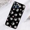 Cartoon Panda Phone Case For iPhone 17 Pro Max 15 14 13 12 11 16 Pro Max Plus 12 13 Mini 16e 17 Air Cover