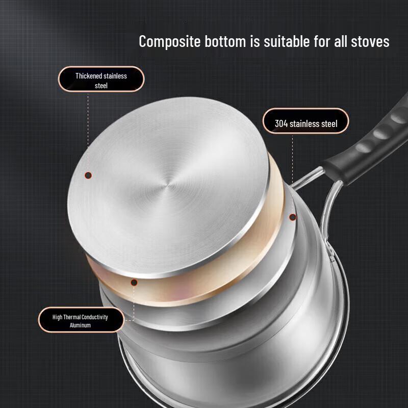 Maxcook 304 Stainless Steel 16cm Milk Pot