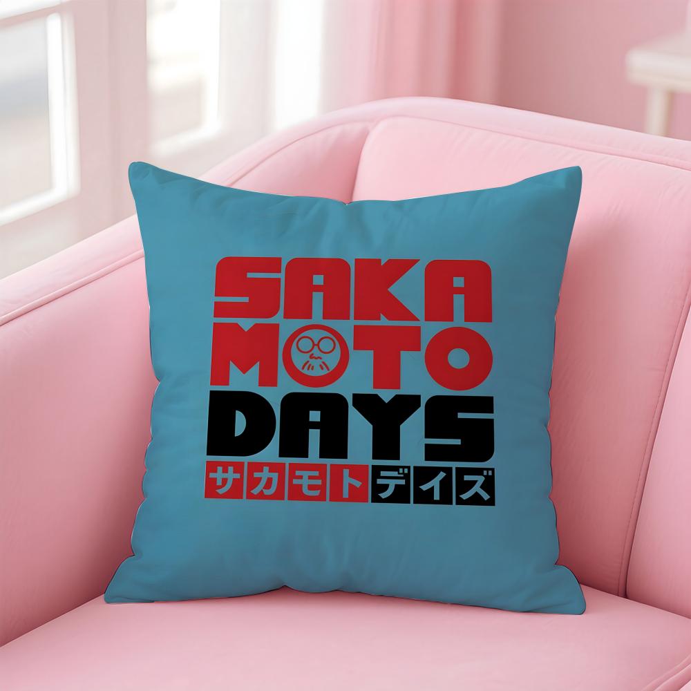 Anime Funny SSakamoto DDays Cushion Cover Pillow Case Soft Skin Friendly Fabric Comfort Concealed Zipper