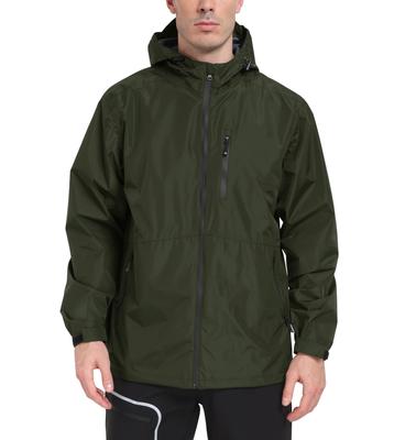 [MoFiz] Men’s Raincoat Waterproof Rain Jacket – Water-Repellent, Breathable, Windproof, Lightweight, L Size