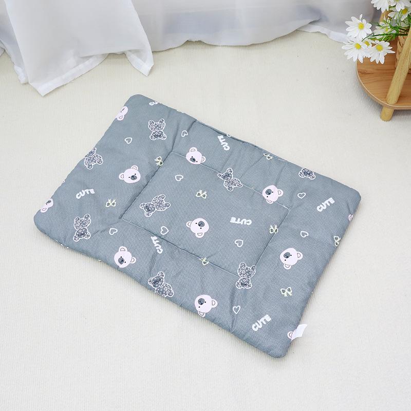 Washable Cotton Dog Bed Pad - Summer/Spring Cat Mattress for Air-Conditioned Rooms