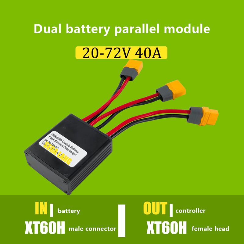 

Великий струм 40A Подвійний перетворювач розряду батареї З’єднувальний адаптер 20V-72V Модуль збалансованого розряду