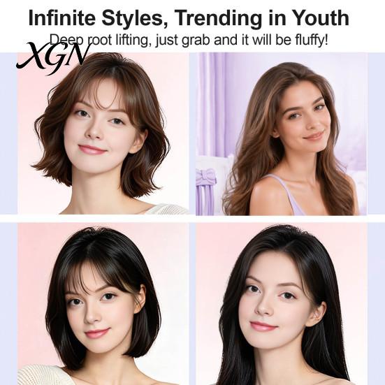 Heated Hair Comb Electric Volume Clip, 2 Heat Settings Volumizing Styling Accessory Rechargeable Root Lift Bangs for Fine Flat