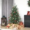 5 Ft Full Spruce Christmas Tree with Realistic Dense Tips, Easy Assembly - Green