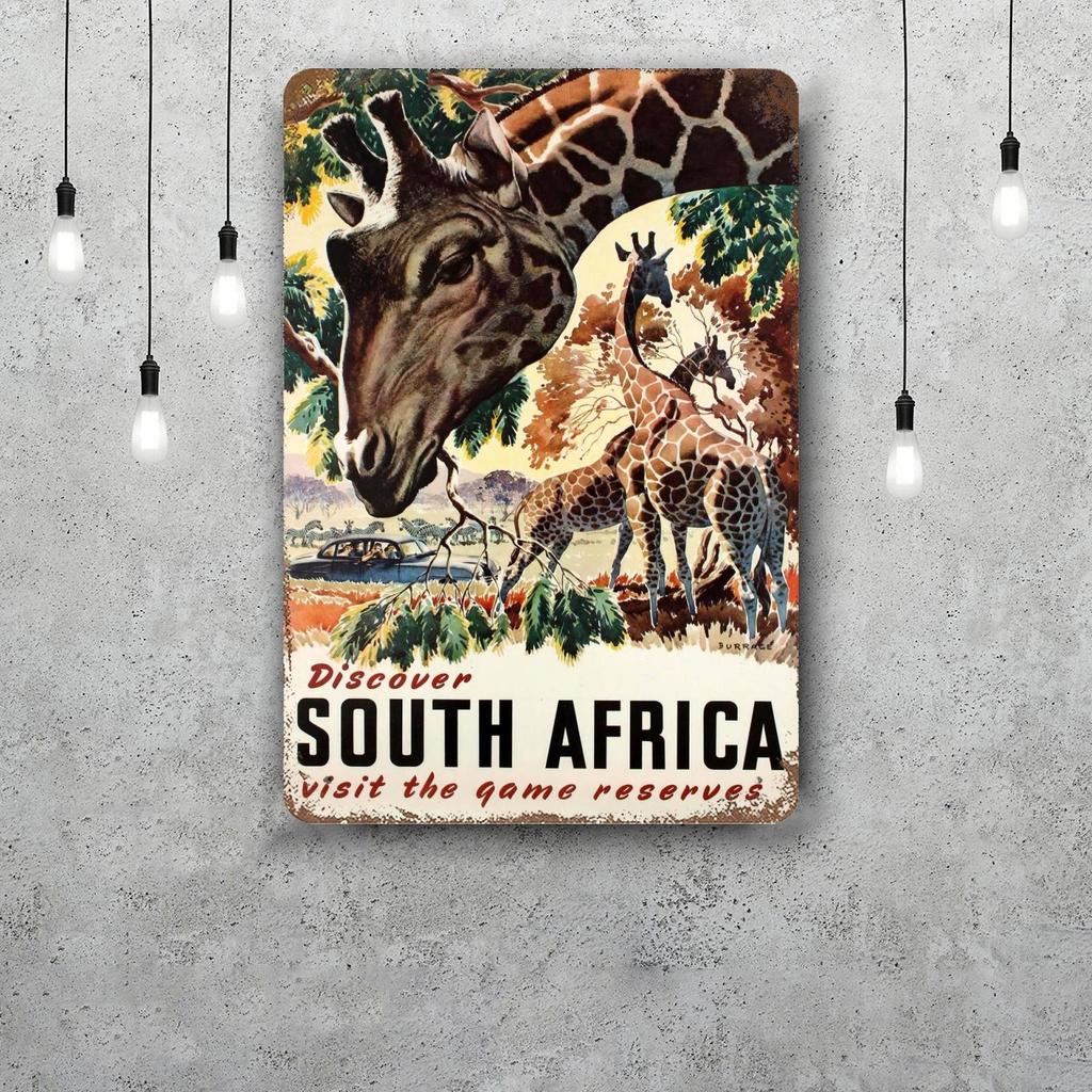Africa Funny Bar Metal Sign Retro Plaque Vintage Sign Alcohol Drinker Pub Club Man Cave Kitchen Wall Decoration